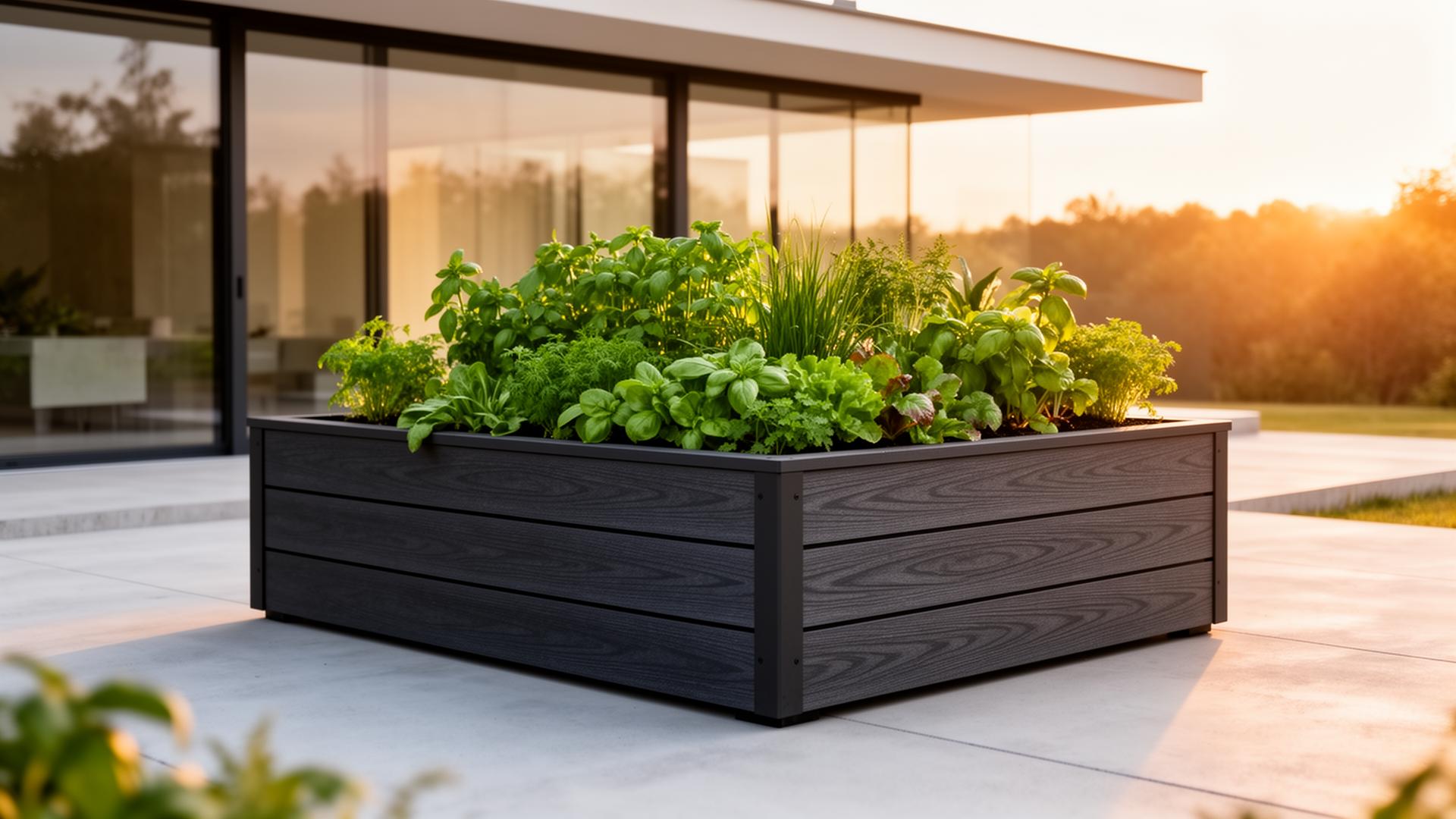 Teravita visoka greda na moderni terasi